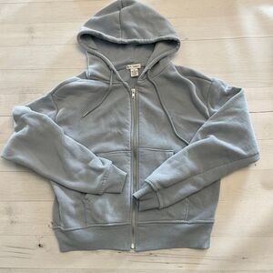 Better together womens light blue cropped hoodie‎ medium